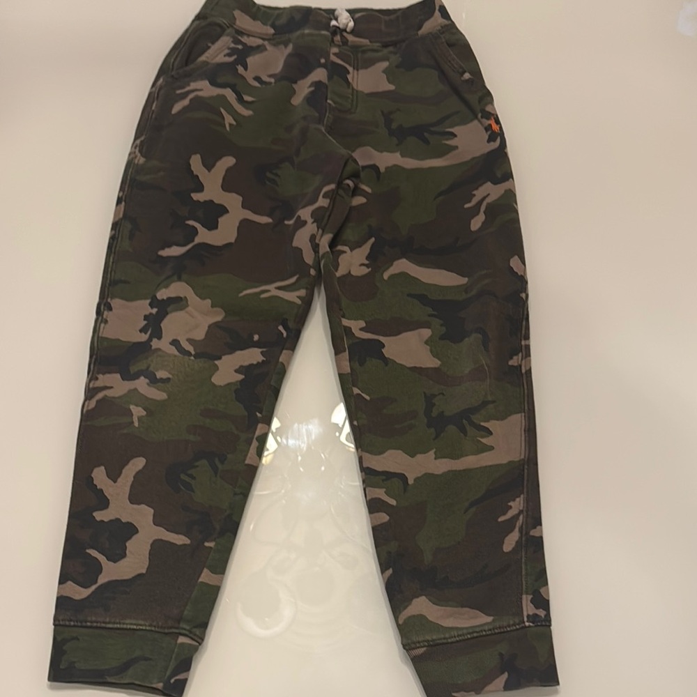 Ralph Lauren Green and Brown Camouflage Joggers